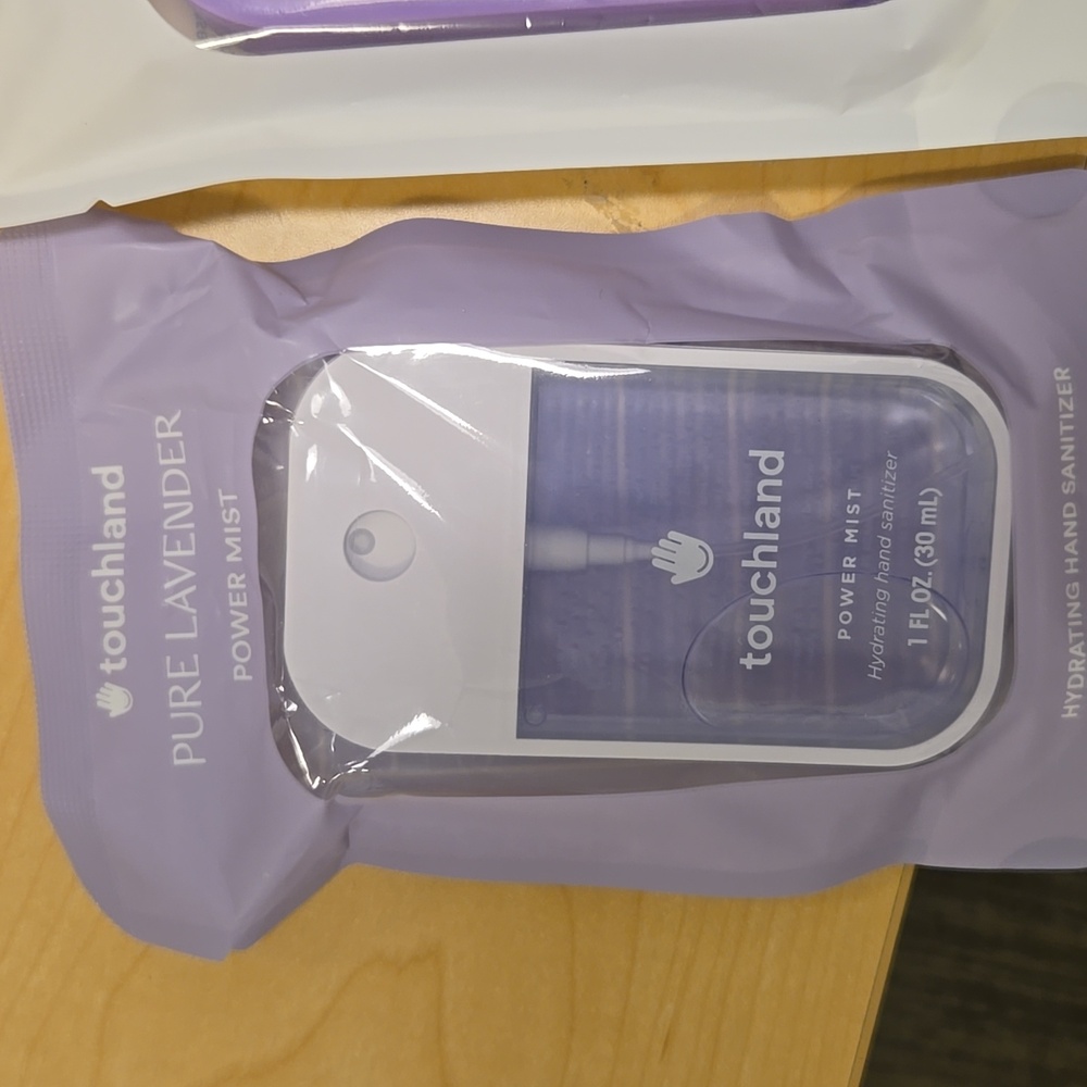 Touchland pure lavender hand sanitizer with silicone case